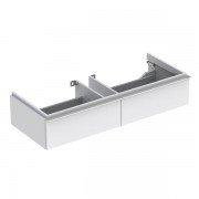 Тумба для раковини Geberit iCon шириною від 120 см з двома висувними ящиками ДСП білий/матове покриття 841120000