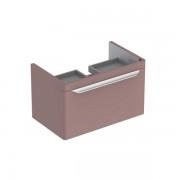 Тумба для раковины Geberit myDay с одним выдвижным ящиком ДСП серо-коричневый/высокоглянцевое покрытие Y824081000