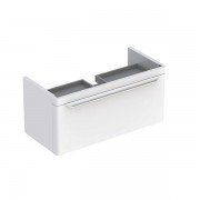 Тумба для раковины Geberit myDay с одним выдвижным ящиком ДСП/МДФ белый/высокоглянцевое покрытие 824100000