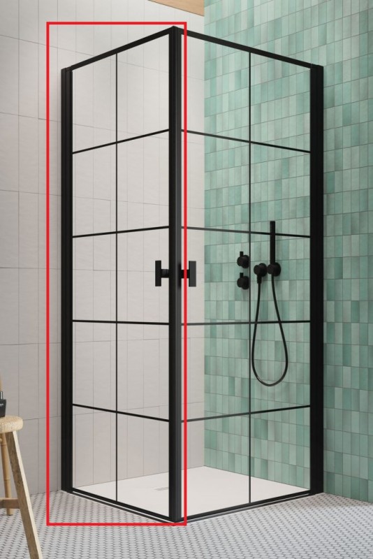 Душові двері Radaway Nes Black KDD I Factory 80 лівобічні чорний/скло Factory 10021080-54-55L