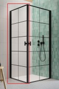 Душевые двери Radaway Nes Black KDD I Factory 100 левосторонние черный/стекло Factory 10021100-54-55L