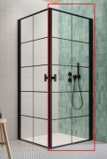 Душевые двери Radaway Nes Black KDD I Factory 100 правосторонние черный/стекло Factory 10021100-54-55R