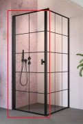 Душевые двери Radaway Nes Black KDJ I Factory 100 левосторонние черный/стекло Factory 10022100-54-55L