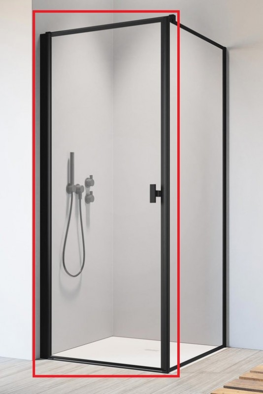 Душевые двери Radaway Nes Black KDJ I Frame 80 левосторонние черный/стекло Frame 10022080-54-56L