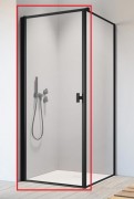 Душові двері Radaway Nes Black KDJ I Frame 100 лівобічні чорний/скло Frame 10022100-54-56L