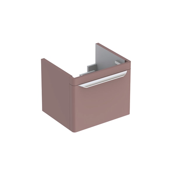 Тумба для раковины Geberit myDay с одним выдвижным ящиком ДСП/МДФ серо-коричневый/высокоглянцевое покрытие Y824061000