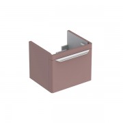 Тумба для раковины Geberit myDay с одним выдвижным ящиком ДСП/МДФ серо-коричневый/высокоглянцевое покрытие Y824061000