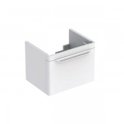 Тумба для раковины Geberit myDay с одним выдвижным ящиком ДСП/МДФ белый/высокоглянцевое покрытие Y824065000