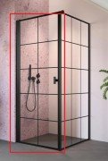 Душевые двери Radaway Nes Black KDJ I Factory 90 левосторонние черный/стекло Factory 10022090-54-55L