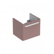 Тумба для раковины Geberit myDay с одним выдвижным ящиком ДСП/МДФ серо-коричневый/высокоглянцевое покрытие Y824061000