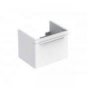 Тумба для раковины Geberit myDay с одним выдвижным ящиком ДСП/МДФ белый/высокоглянцевое покрытие Y824065000