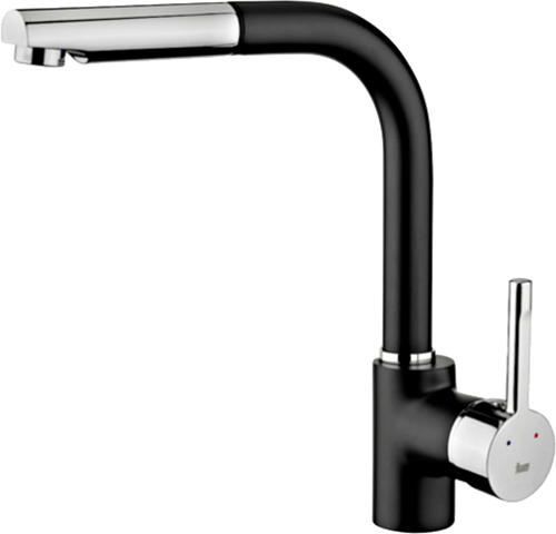 Змішувач для кухні Teka ARK 938 змішувач з висувною лійкою чорний металік/хром 23938121Q