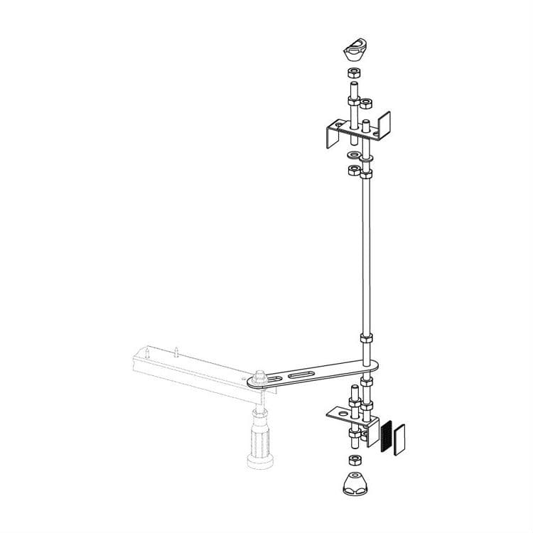 Комплект для кріплення передньої панелі Riho до ванн 560600002