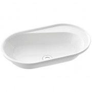 Раковина для ванной Marmorin Alta овальная врезная литой камень белый 647 065 020 xx x