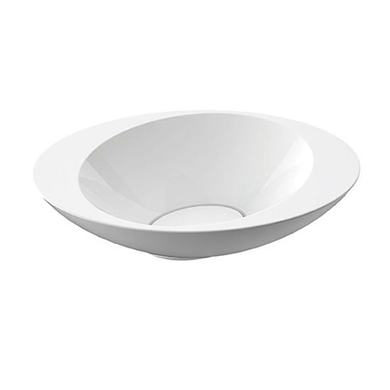 Раковина для ванної Marmorin Amos I 58 см овальна накладна литий камінь білий 729 576 020 xx x