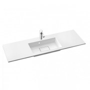 Раковина для ванной Marmorin Lira 1200 врезная с крылом литой камень белый 640 120 020 xx x