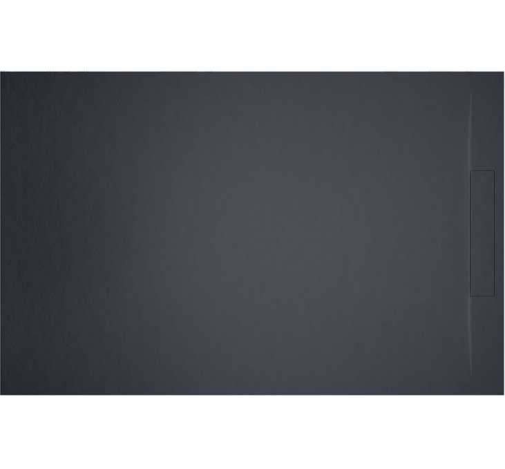 Душевой поддон Riho Isola 140х80 см литой мрамор антрацит DR180800000000S