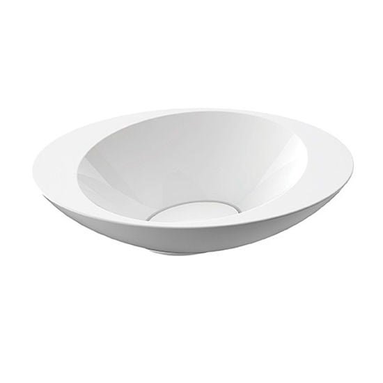 Раковина для ванної Marmorin Amos I 58 см овальна накладна литий камінь білий 729 576 020 xx x