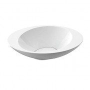 Раковина для ванної Marmorin Amos I 58 см овальна накладна литий камінь білий 729 576 020 xx x