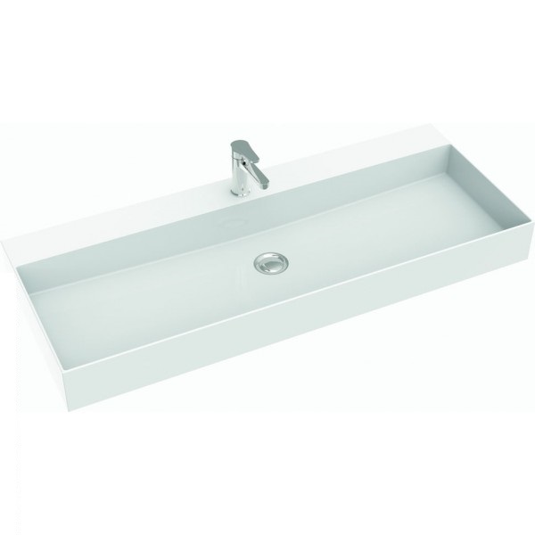 Раковина для ванной Marmorin June 1000 накладная без крыла литой камень белый P_U_621_03_1005