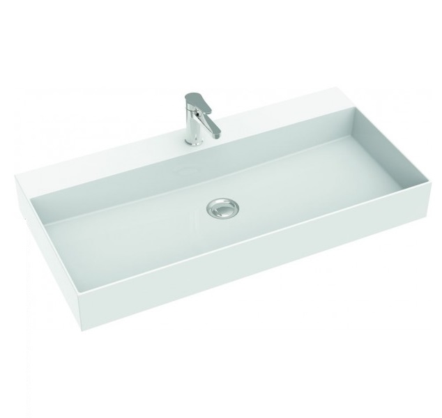 Раковина для ванной Marmorin June 800 накладная без крыла литой камень белый P_U_621_02_0805