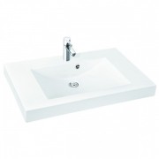 Раковина для ванної Marmorin Moira Bis 900 накладна без крила литий камінь білий 280 090 020 xx x