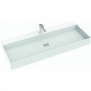 Раковина для ванной Marmorin June 1000 накладная без крыла литой камень белый P_U_621_03_1005