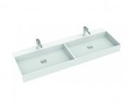 Раковина для ванной Marmorin June 1200 Duet накладная без крыла литой камень белый P_U_621_05_1205