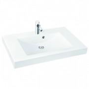 Раковина для ванной Marmorin Moira Bis 900 накладная без крыла литой камень белый 280 090 020 xx x