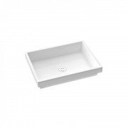 Раковина для ванної Marmorin Teo 600 врізна без крила литий камінь білий 649 060 020 xx x