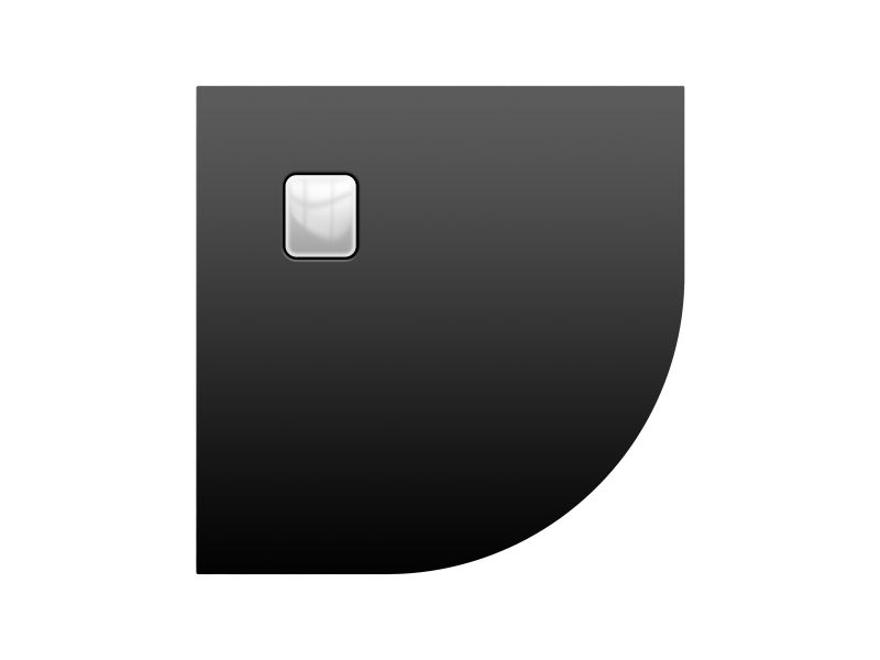 Душовий піддон Riho Basel 451 90x90 см акрил чорний матовий/хром DC981700000000S