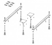 Ніжки для душового піддону Riho Basel 402/412 POOTSET62