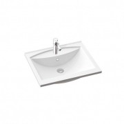 Раковина для ванной Marmorin Larissa 600 накладная без крыла литой камень белый  300 060 020 xx x