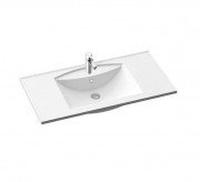 Раковина для ванной Marmorin Larissa 1000 накладная с крылом литой камень белый P_U_051_08_1000