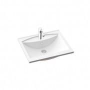 Раковина для ванної Marmorin Larissa 600 накладна без крила литий камінь білий 300 060 020 xx x