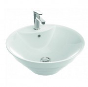 Раковина для ванной Marmorin Caro накладная без крыла литой камень белый P_U_541_01_0473