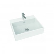 Раковина для ванной Marmorin Demi накладная без крыла литой камень белый  P_U_553_01_0500