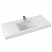 Раковина для ванної Marmorin Dori 1200 накладна з крилом литий камінь білий P_U_545_03_1200