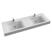 Раковина для ванної Marmorin Dori 1500 D накладна подвійна без крила литий камінь білий P_U_545_01_1500