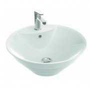 Раковина для ванної Marmorin Caro накладна без крила литий камінь білий P_U_541_01_0473