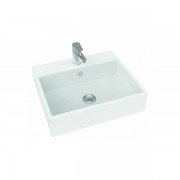 Раковина для ванної Marmorin Demi накладна без крила литий камінь білий P_U_553_01_0500