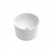 Раковина для ванной Marmorin Duo II White Panel накладная без крыла литой камень белый  P_U_536_08_0380