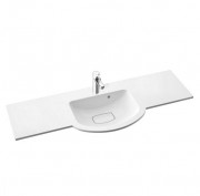 Раковина для ванної Marmorin Emma 1200 врізна з крилом литий камінь білий 639 120 020 xx x