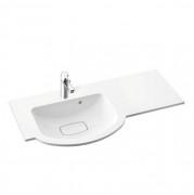 Раковина для ванної Marmorin Emma 900 L врізна з крилом справа литий камінь білий 639 090 720 xx x