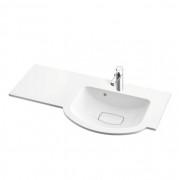 Раковина для ванної Marmorin Emma 900 R врізна з крилом зліва литий камінь білий 639 090 920 xx x