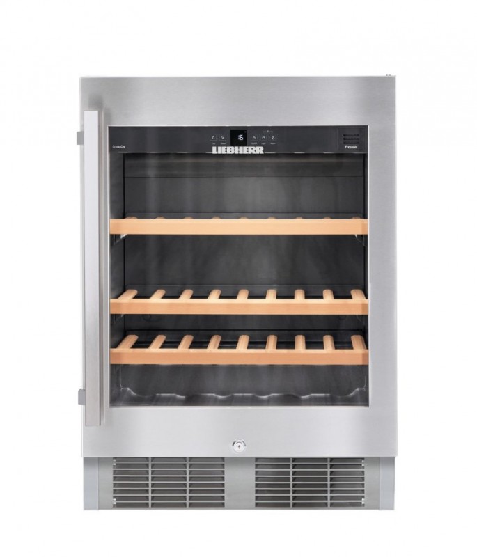 Встраиваемый винный шкаф Liebherr UWKes 1752 GrandCru нержавеющая сталь/тонированный стеклопакет UWKes 1752-22 001