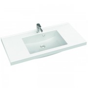 Раковина для ванной Marmorin Greta 1000 врезная с крылом литой камень белый P_U_546_04_1000
