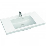 Раковина для ванной Marmorin Greta 900 врезная с крылом литой камень белый P_U_546_03_0900