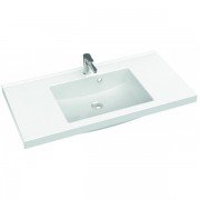 Раковина для ванной Marmorin Greta 1000 врезная с крылом литой камень белый P_U_546_04_1000
