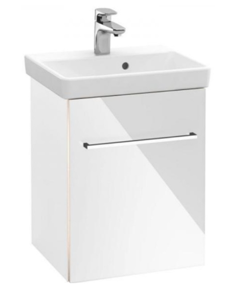 Тумба з раковиною Villeroy & Boch Avento 45 Crystal White A88701B4+73584501